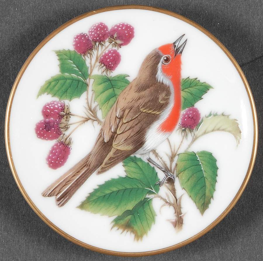 Songbirds of The World European Robin - With Box by Franklin Mint-1