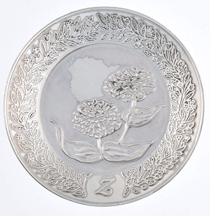 Flowers of The Alphabet Z - No Box by Franklin Mint-1
