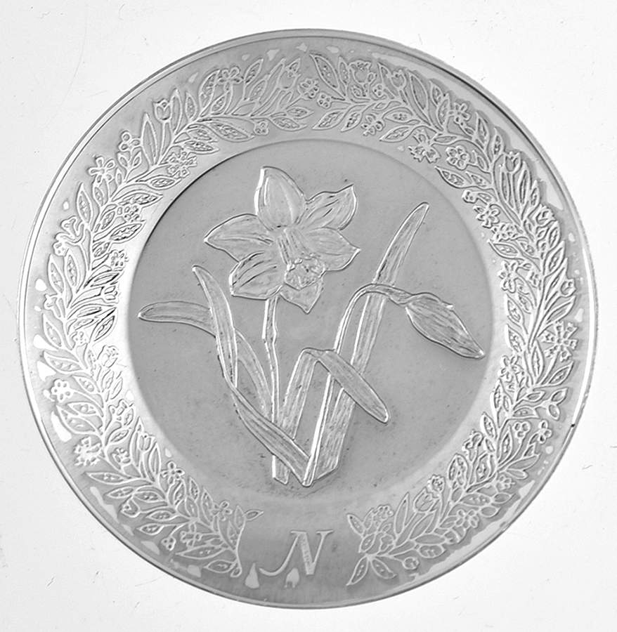 Flowers of The Alphabet N - No Box by Franklin Mint-1