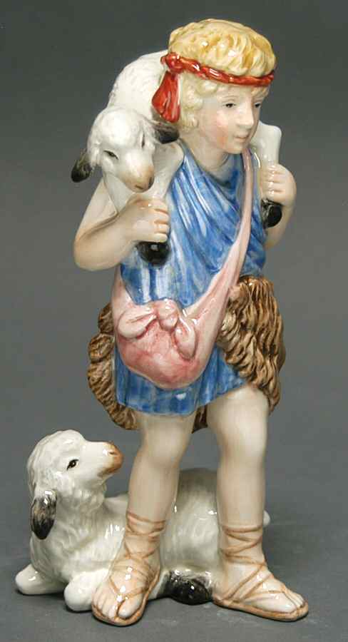 Nativity Figurines Shepherd Boy  - No Box by Fitz & Floyd-1