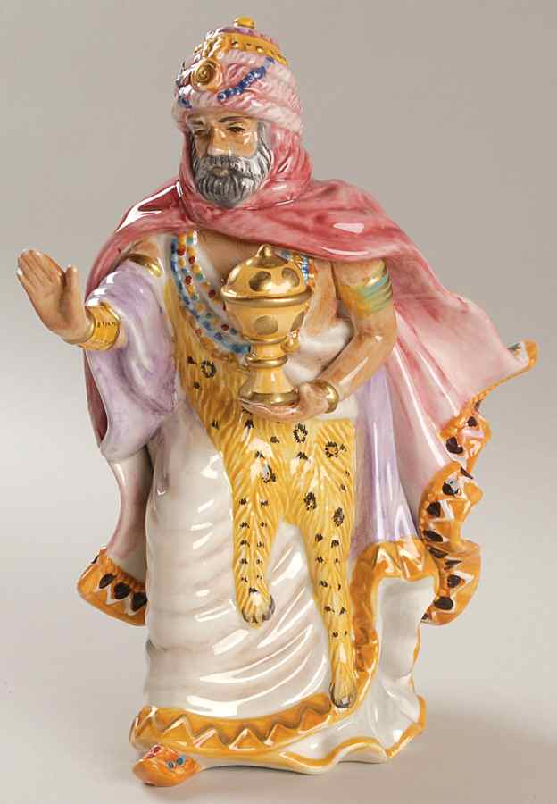 Nativity Figurines Nubian Wise Man  - No Box by Fitz & Floyd-1