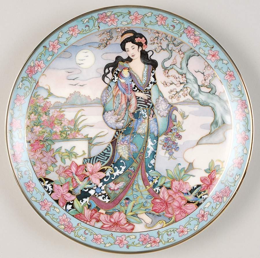 Flower Maidens Azalea Maiden - No Box by Franklin Mint-1