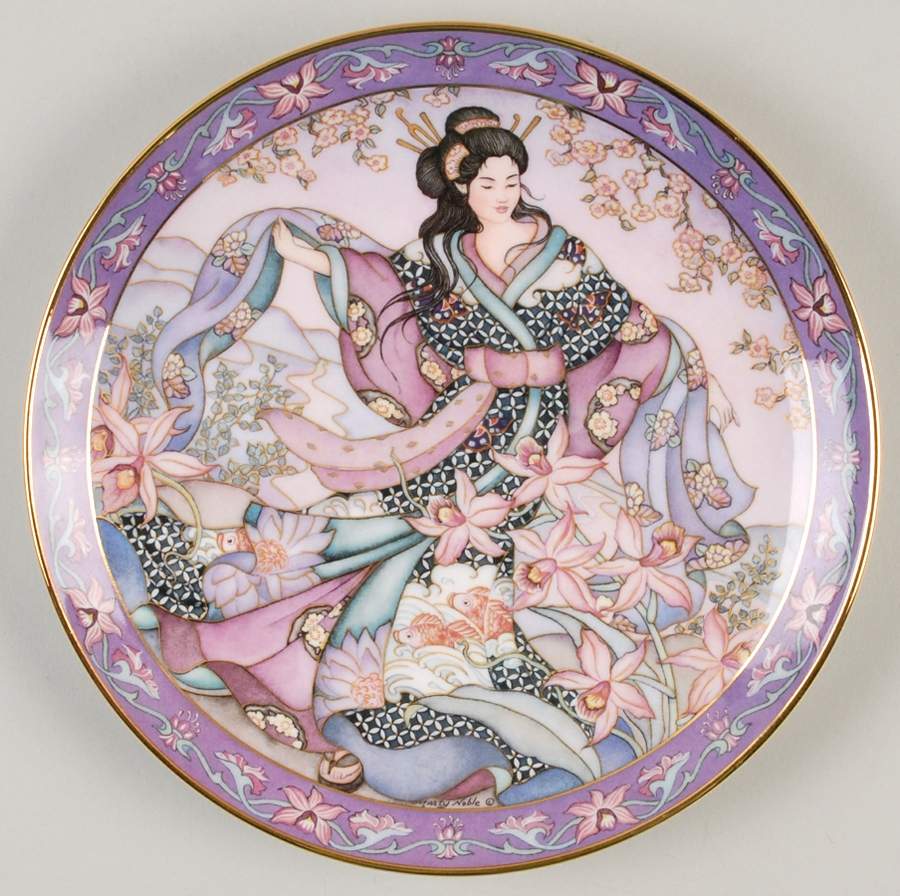 Flower Maidens Orchid Maiden - No Box by Franklin Mint-1
