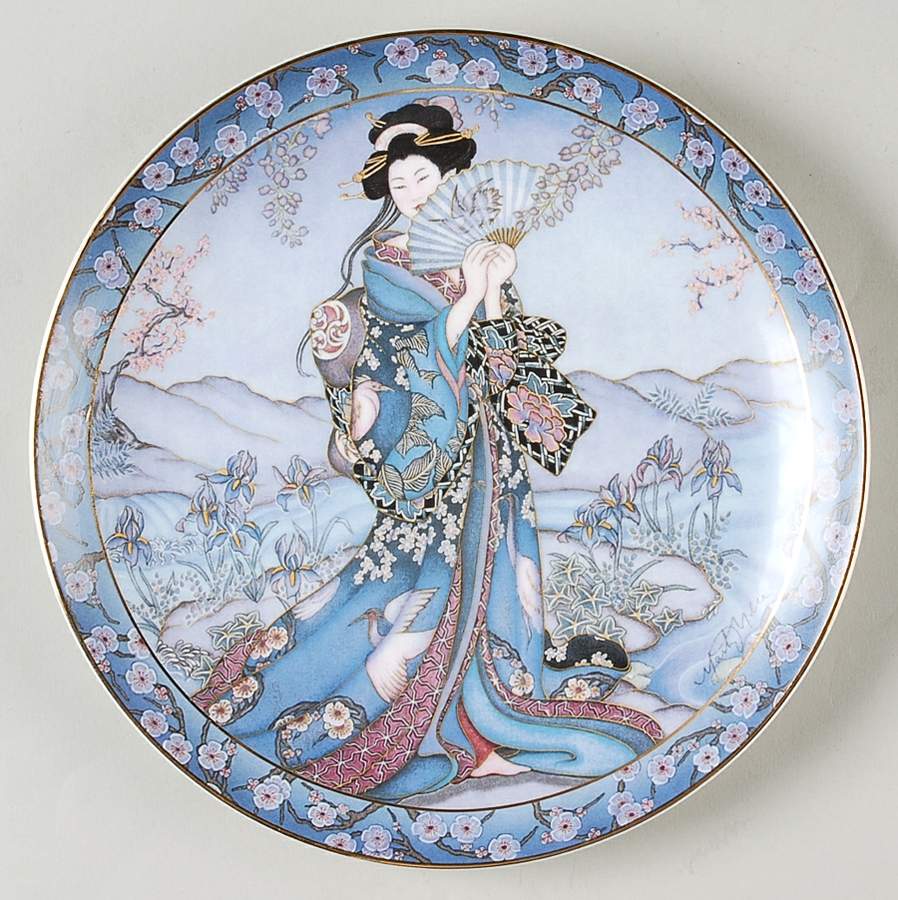 Flower Maidens Princess Of The Iris - No Box by Franklin Mint-1
