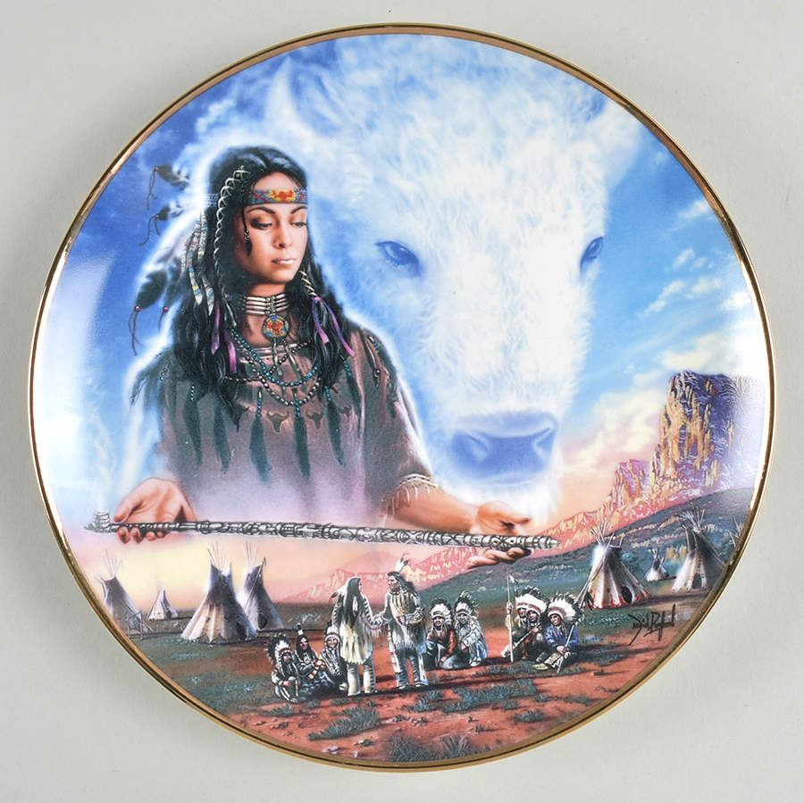 Nature's Eternal Spirit Maiden Of Peace - No Box by Franklin Mint-1