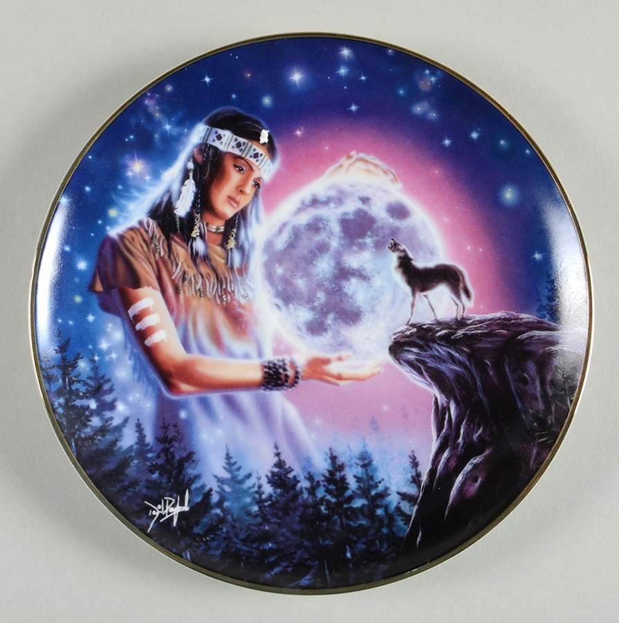 Nature's Eternal Spirit Maiden Of The Mystical Moon - No Box by Franklin Mint-1