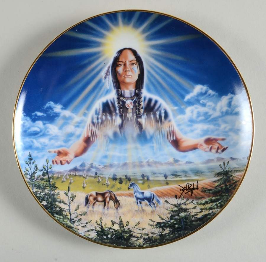 Nature's Eternal Spirit Sun Maiden - No Box by Franklin Mint-1