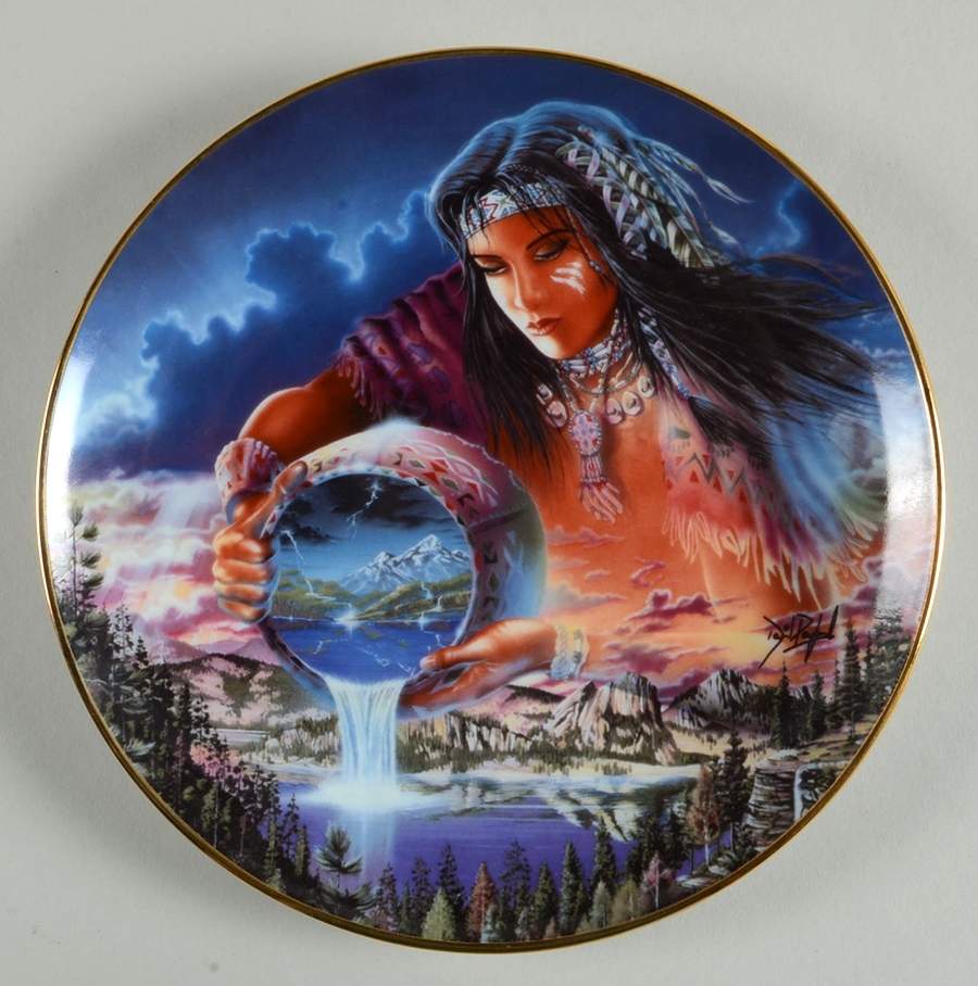 Nature's Eternal Spirit The Waters Of Life  - No Box by Franklin Mint-1
