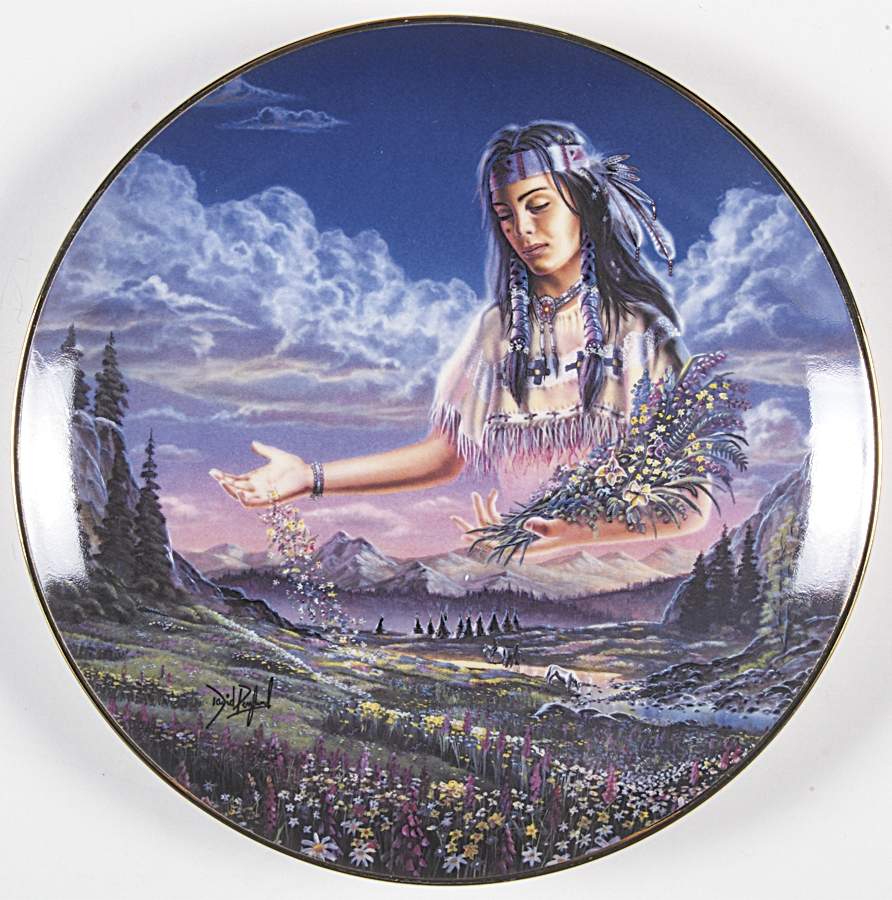 Nature's Eternal Spirit Maiden Of The Sacred Range - No Box by Franklin Mint-1