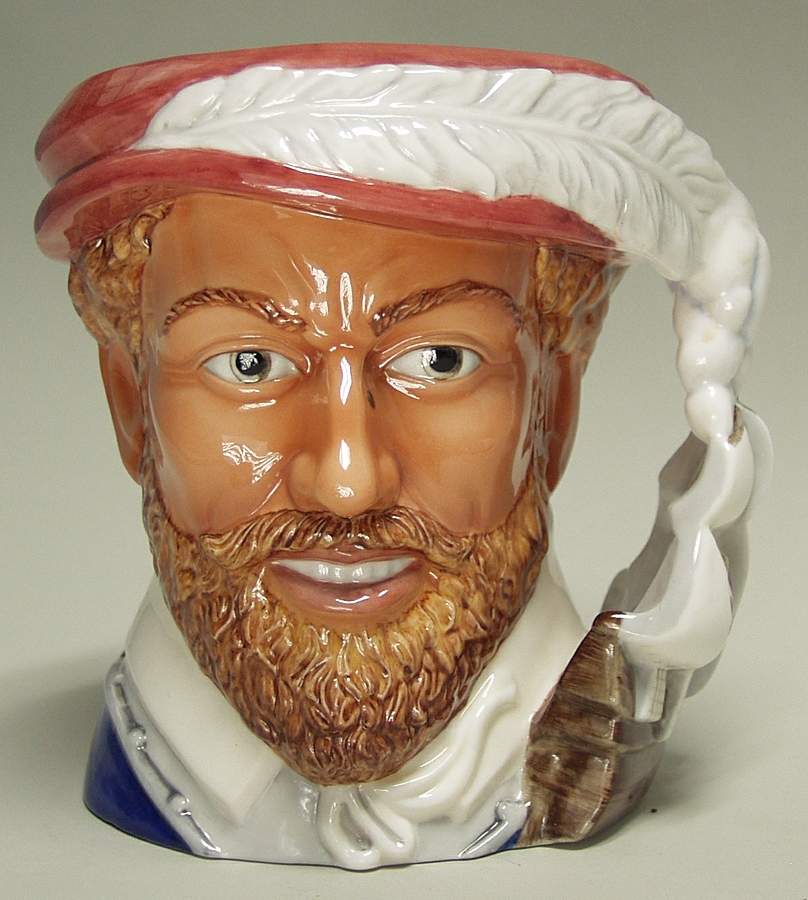 Maritime Character Jug Sir Francis Drake - No Box by Franklin Mint-1
