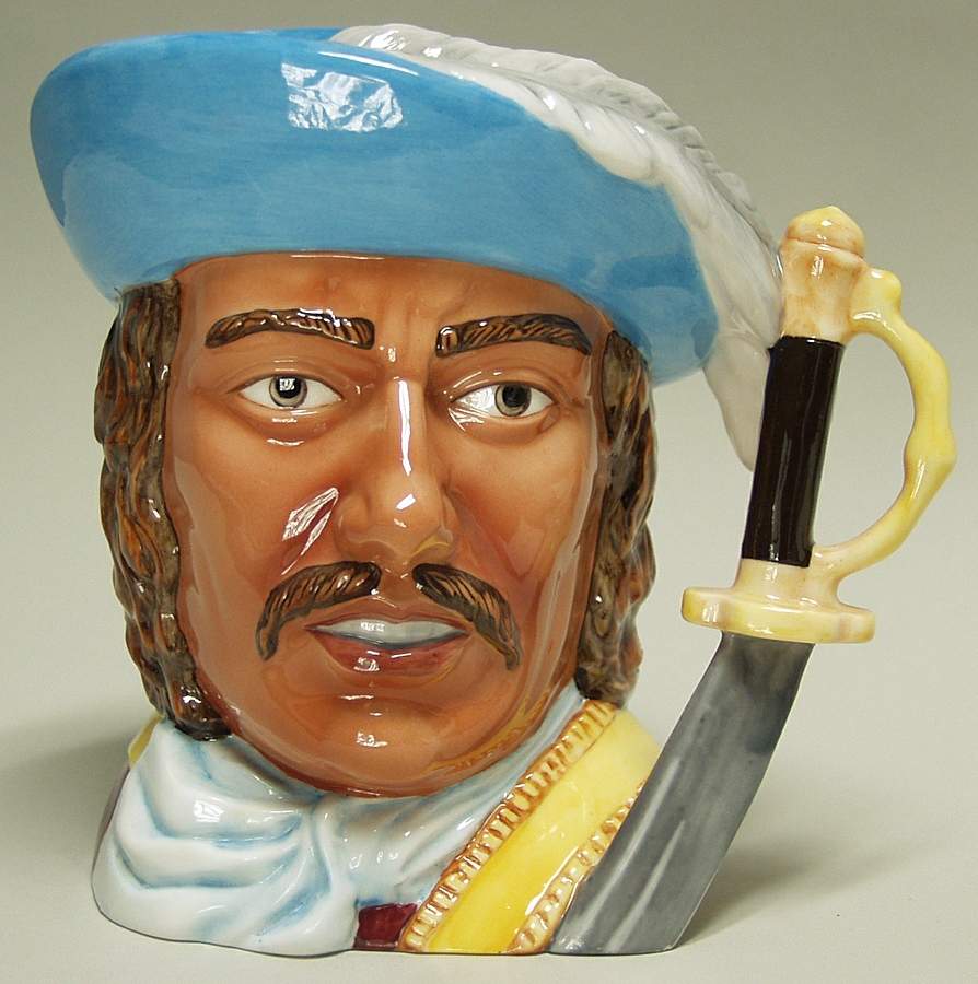 Maritime Character Jug Admiral Robert Blake - No Box by Franklin Mint-1