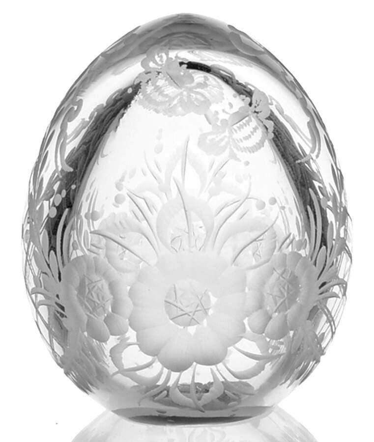 Faberge Crystal Egg Butterfly & Floral Petite Egg - Boxed by Faberge-1