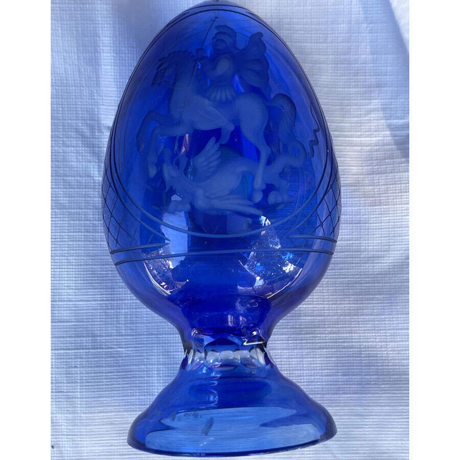 Faberge Crystal Egg Saint George & The Dragon - No Box by Faberge-1