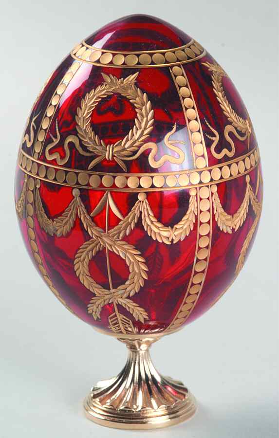 Faberge Crystal Egg Imperial Rosebud - No Box by Faberge-1