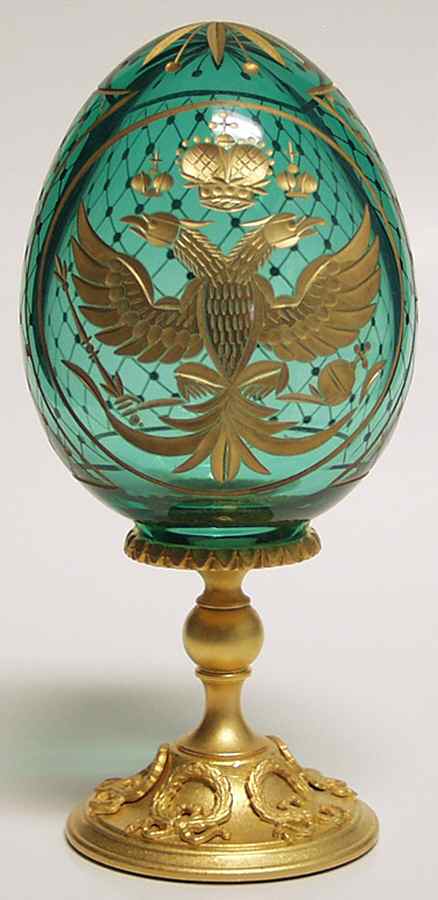 Faberge Crystal Egg Double Eagle - Boxed by Faberge-1