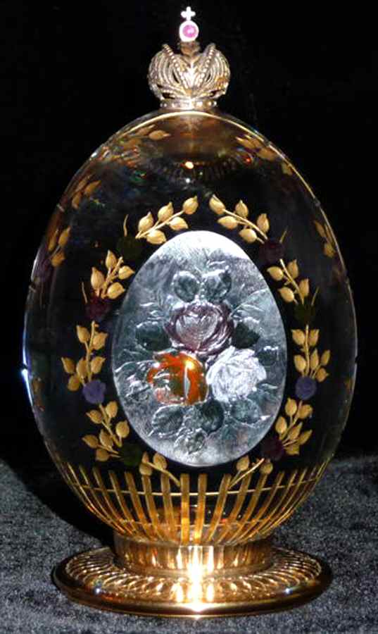 Faberge Crystal Egg The Rose Garden - No Box by Faberge-1