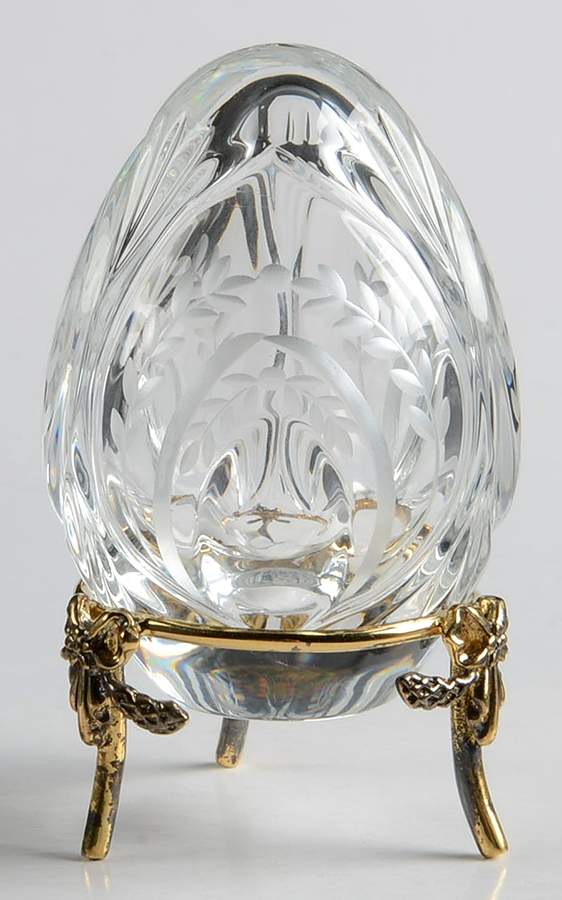 Faberge Crystal Egg Cut Petite Egg - Boxed by Faberge-1