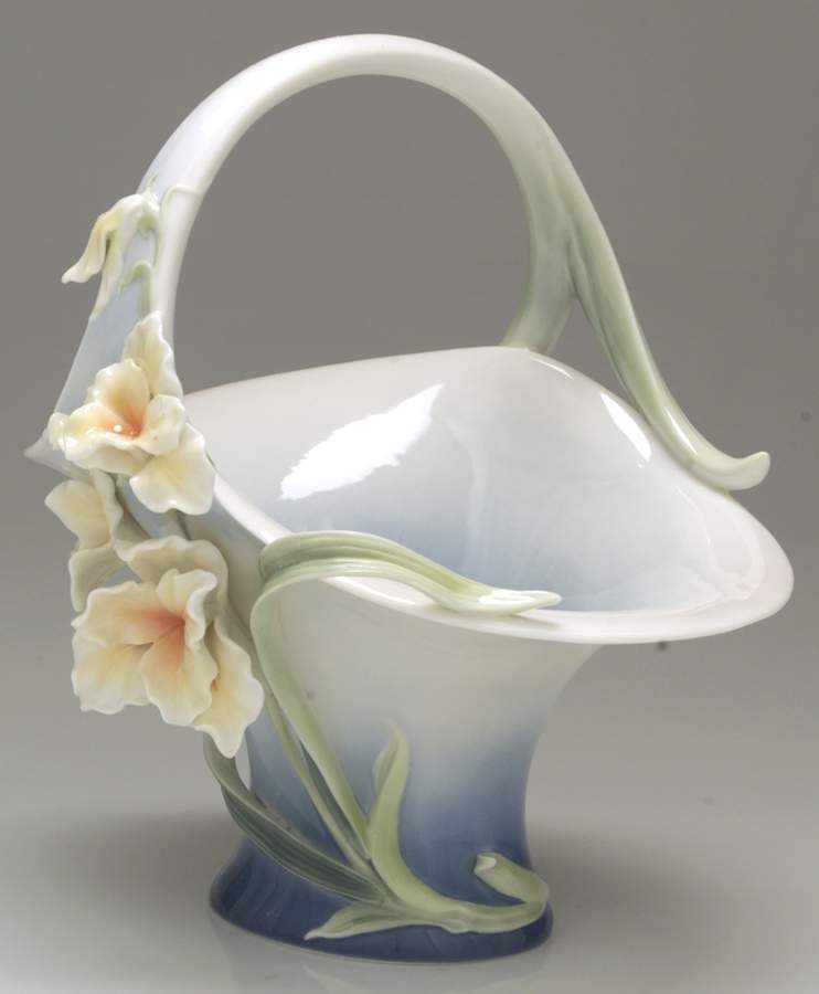Franz Collection Giftware Pretty Petite Gladiola Basket - Boxed by Franz Collection-1