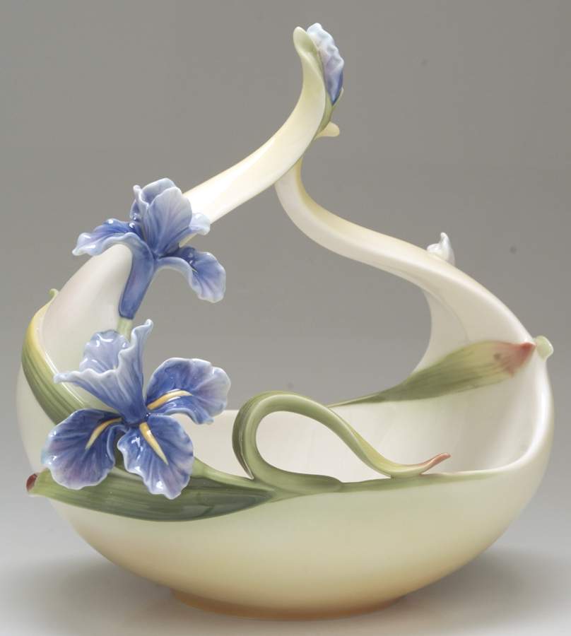Franz Collection Giftware Pretty Petite Iris Basket - No Box by Franz Collection-1
