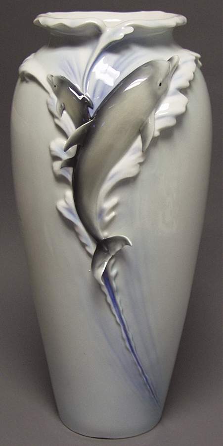 Franz Collection Giftware Dolphin-Leaping-Vase - No Box by Franz Collection-1