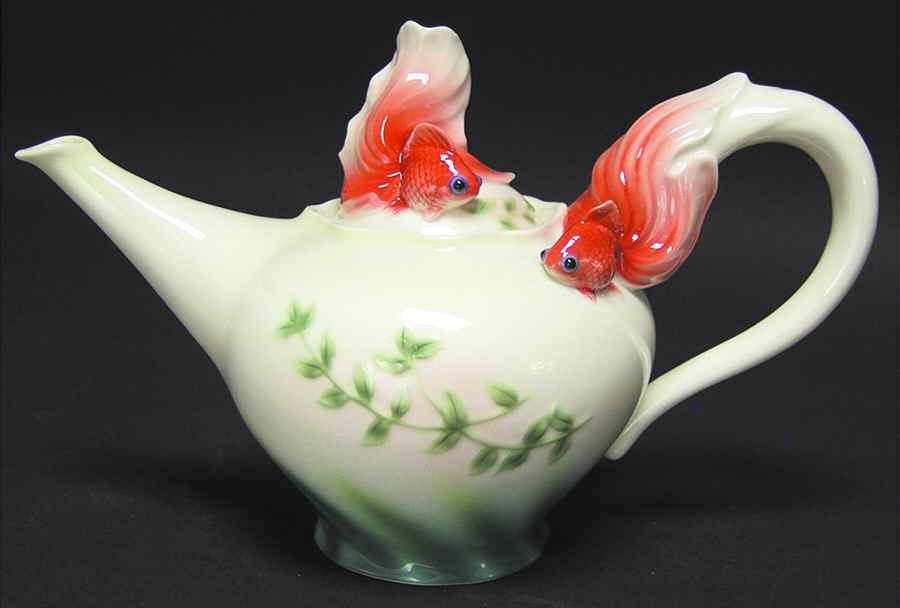 Goldfish Teapot - Boxed by Franz Collection-1