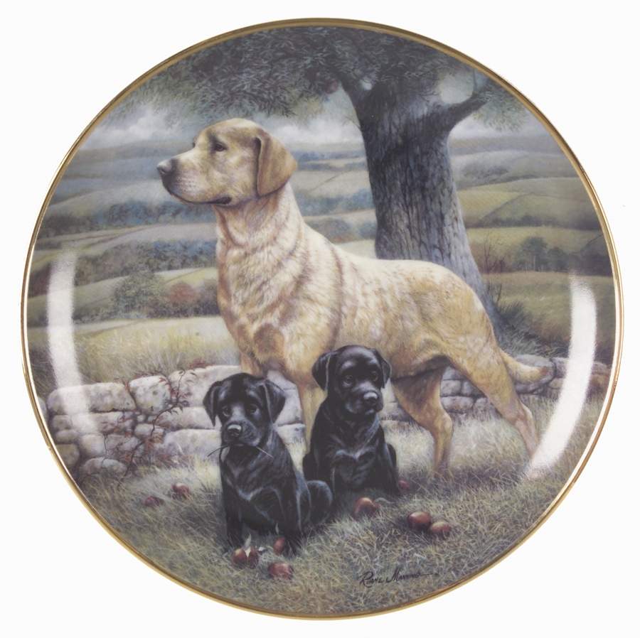 Labradors-Ruane Manning Apple Of My Eye - No Box by Franklin Mint-1