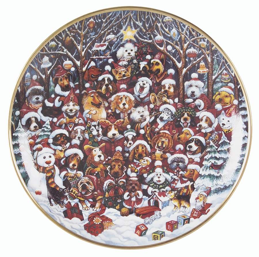 Holiday Dogs Santa Paws - No Box by Franklin Mint-1