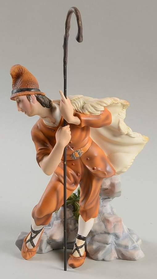 Vatican Nativity Set Shepherd With Crook - Boxed by Franklin Mint-1