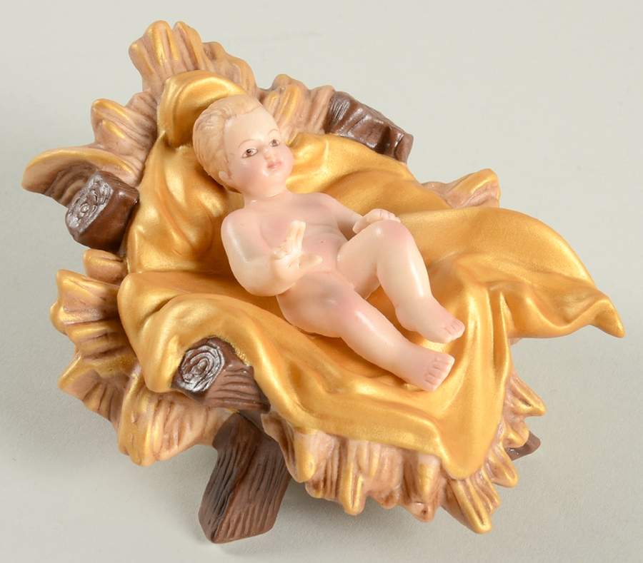 Vatican Nativity Set Infant Jesus-Blonde Hair - With Box by Franklin Mint-1