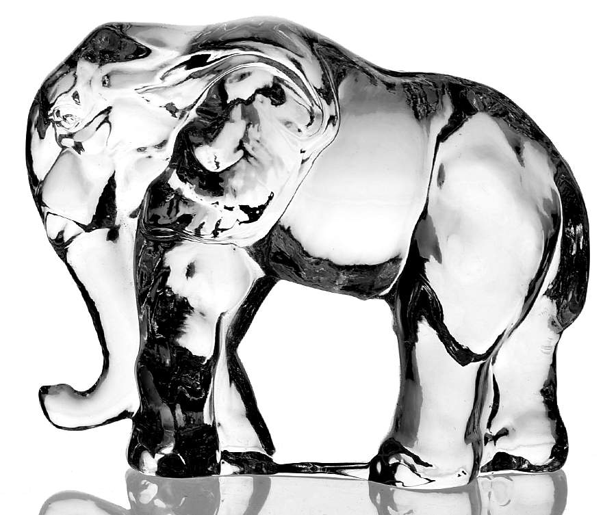 Animals of the Ark Elephant-Female (Head Down) - No Box by Franklin Mint-1