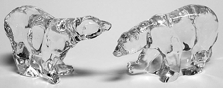 Animals of the Ark Polar Bears-Pair - Boxed by Franklin Mint-1