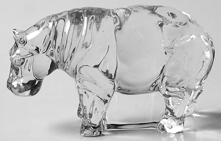 Animals of the Ark Hippo-Female (Head Down) - No Box by Franklin Mint-1