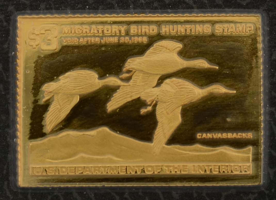 Duck Stamps of America Ingots Canvasbacks - No Box by Franklin Mint-1