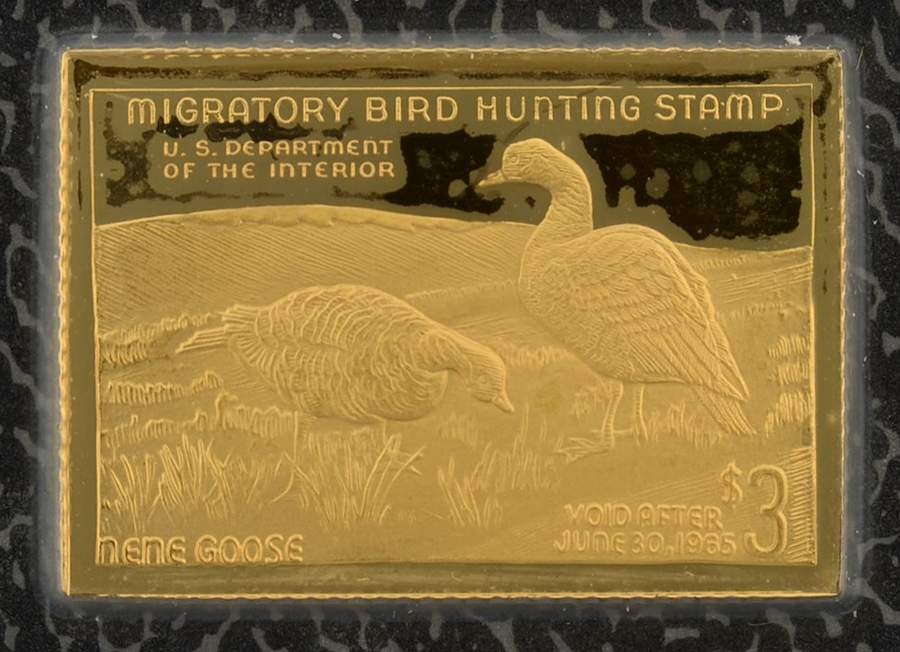 Duck Stamps of America Ingots Nene Geese - No Box by Franklin Mint-1