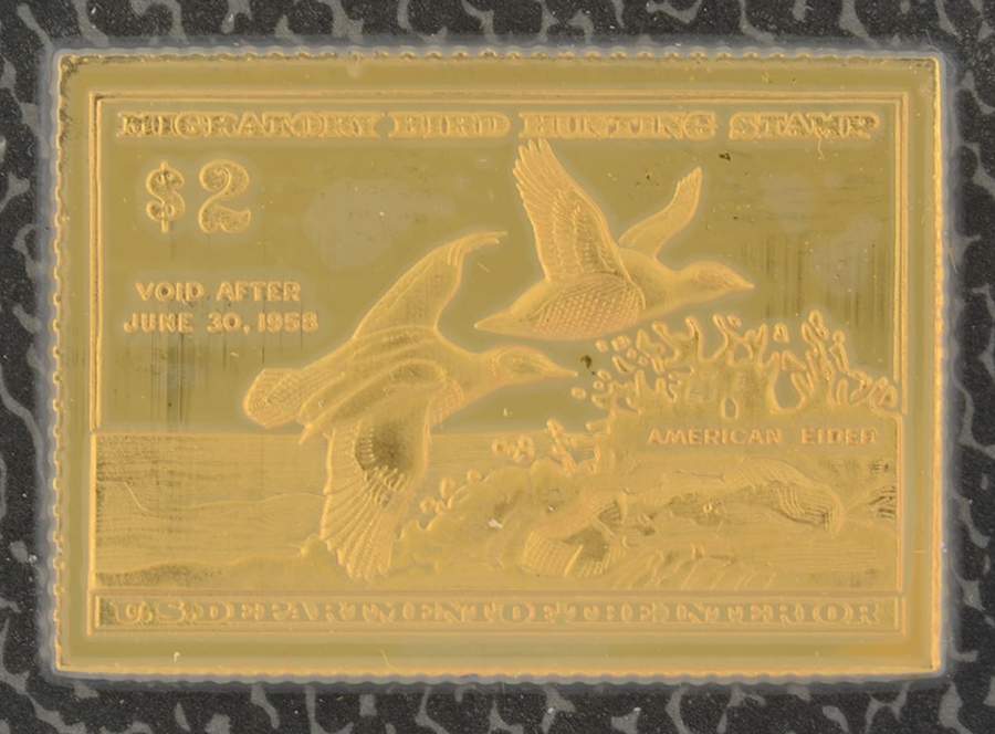 Duck Stamps of America Ingots American Eider - No Box by Franklin Mint-1