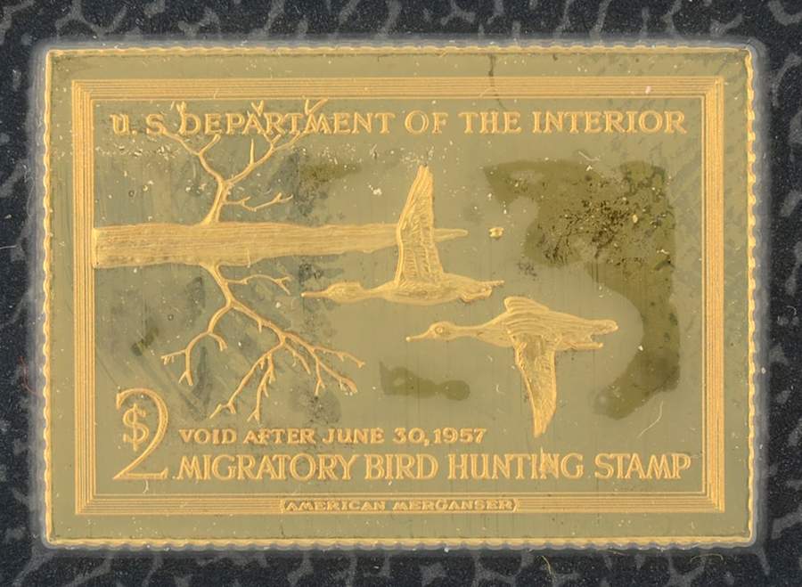 Duck Stamps of America Ingots American Mergansers - No Box by Franklin Mint-1
