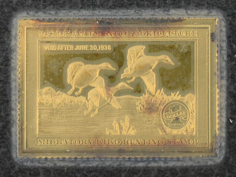 Duck Stamps of America Ingots Canvasbacks - No Box by Franklin Mint-1
