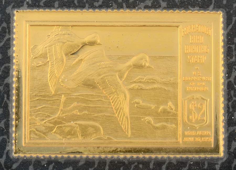 Duck Stamps of America Ingots Goldeneye - No Box by Franklin Mint-1