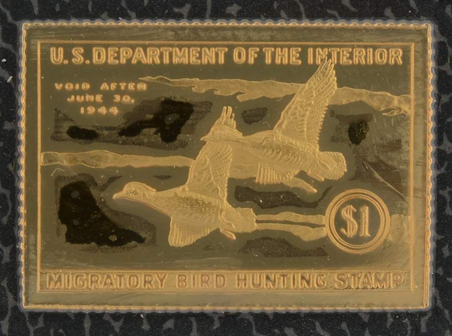 Duck Stamps of America Ingots Wood Duck - No Box by Franklin Mint-1