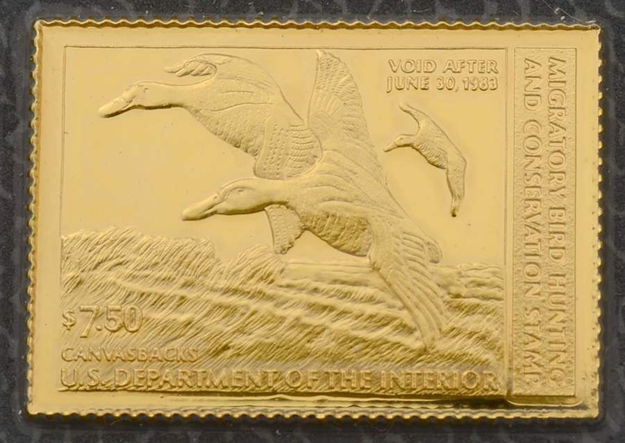 Duck Stamps of America Ingots Canvasbacks - No Box by Franklin Mint-1