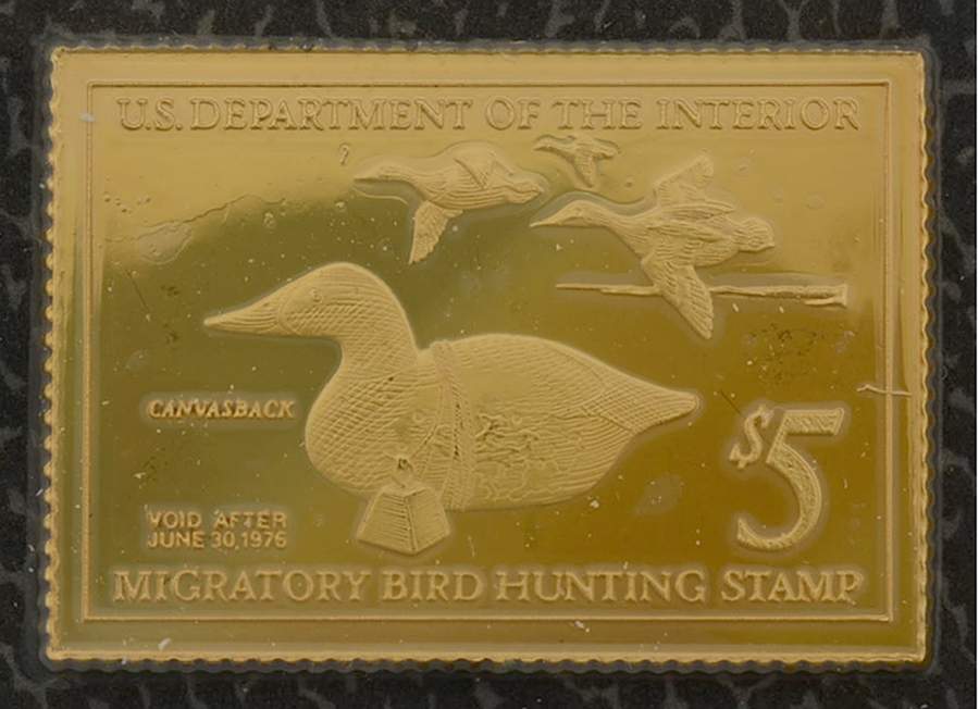 Duck Stamps of America Ingots Canvasback Decoy - No Box 42 by Franklin Mint-1