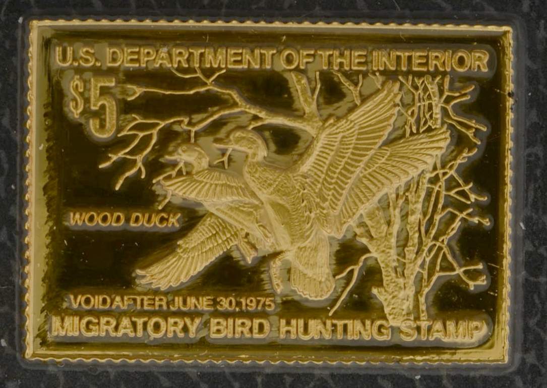 Duck Stamps of America Ingots Wood Duck - No Box by Franklin Mint-1