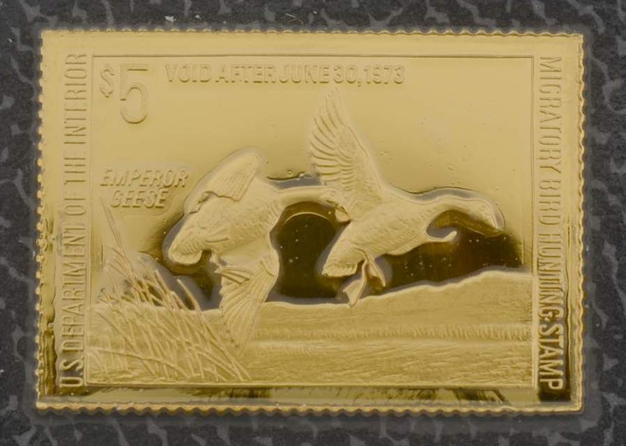 Duck Stamps of America Ingots Emperor Geese - No Box by Franklin Mint-1