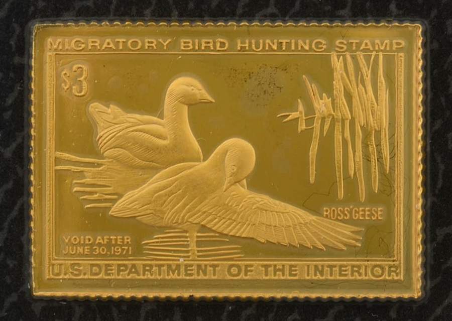 Duck Stamps of America Ingots Ross' Geese - No Box by Franklin Mint-1