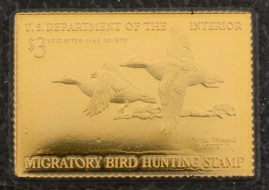 Duck Stamps of America Ingots White-Winged Scoters - No Box by Franklin Mint-1