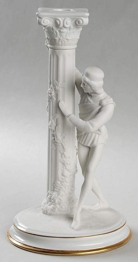 Romeo and Juliet Giftware Romeo Candlestick - No Box by Franklin Mint-1