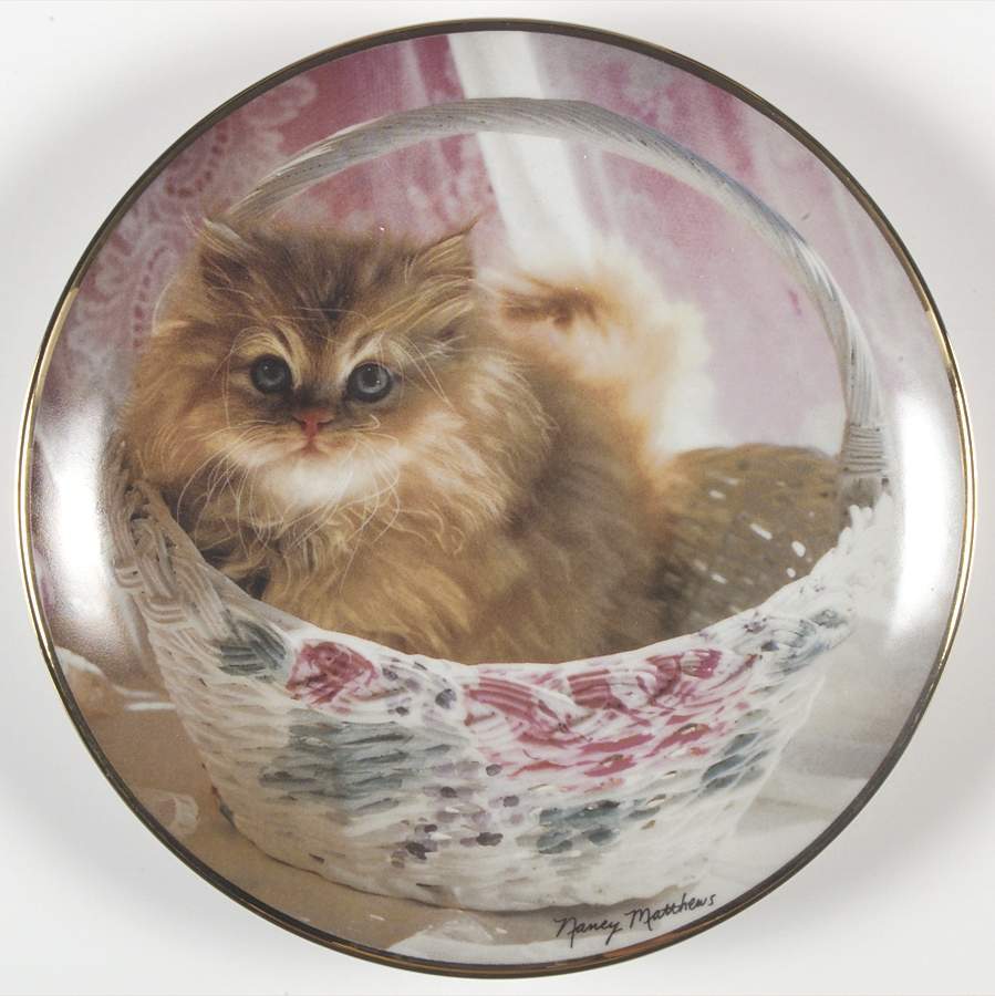 Nancy Matthews Cats Bundle Of Joy - No Box by Franklin Mint-1