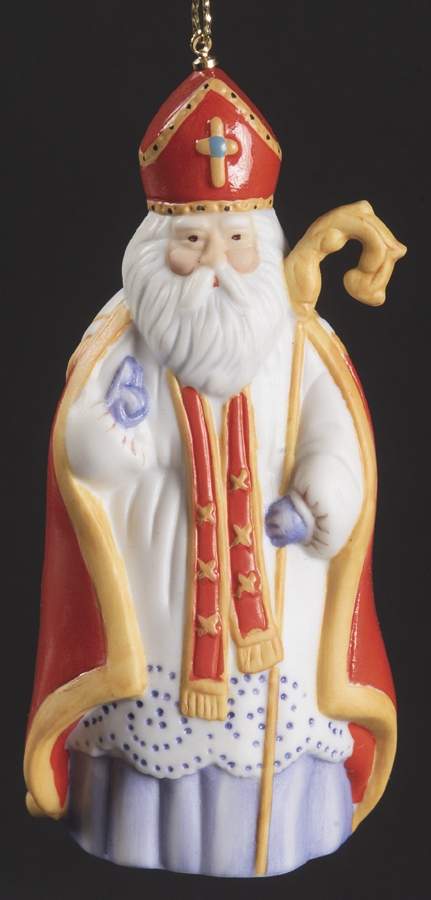 Faces of Christmas Around the World Sinterklaas-Netherlands - No Box by Franklin Mint-1