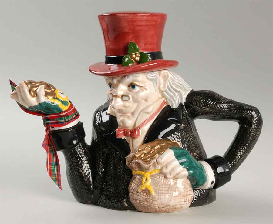 Fitz & Floyd Single Issue Tea Pots Scrooge - No Box by Fitz & Floyd-1