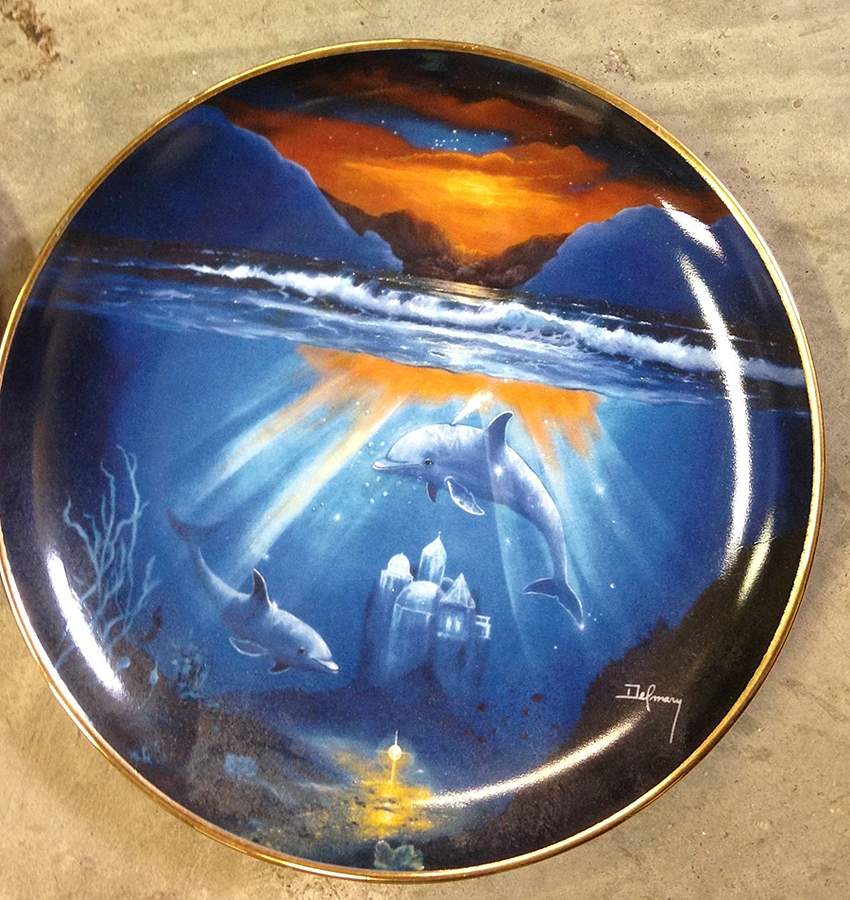 Dolphin Series Midnight Of The Dolphin - No Box by Franklin Mint-1
